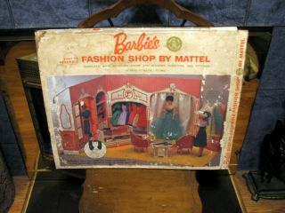 Vintage 1962 Mattel Barbie Fashion Shop Cardboard Playset