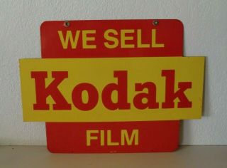 Vintage Kodak Double Sided Sign Camera Photography Antique Rare Mca - 408