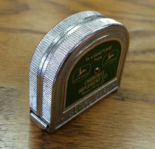 Vintage/Antique John Deere Cherokee Implement pocket tape measure 2