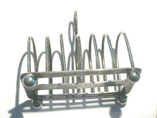 Mappin & Webb Solid Silver Toast Rack - 1930 ' s 6