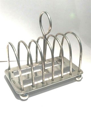 Mappin & Webb Solid Silver Toast Rack - 1930 ' s 7