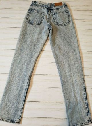 Calvin Klein Womens Vintage High Rise Jeans Light Stone Wash Size 4 2