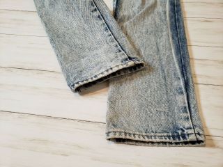 Calvin Klein Womens Vintage High Rise Jeans Light Stone Wash Size 4 6