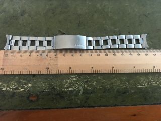 Rare Vintage Zenith Bracelet Steel Gay Freres 2/72 Dive Watch Za 18mm Endlinks