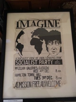 John Lennon Imagine Vintage Poster