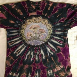 Vintage 1996 M.  Dubois T Shirt Tie Dye Men’s Large L Mushrooms Hippie Grateful