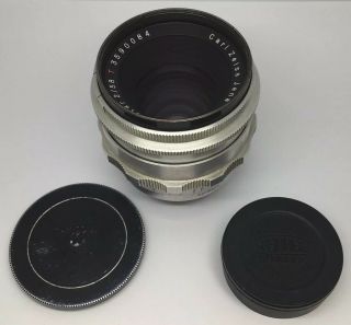Carl Zeiss Jena M42 Lens 2/58 / Red T / Preset 10 Blades 58mm F/2.  0 Vintage