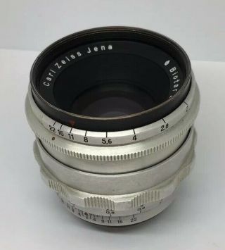 CARL ZEISS JENA M42 Lens 2/58 / Red T / Preset 10 blades 58mm F/2.  0 Vintage 3