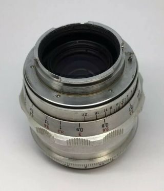 CARL ZEISS JENA M42 Lens 2/58 / Red T / Preset 10 blades 58mm F/2.  0 Vintage 5