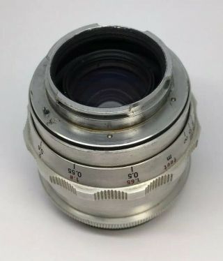 CARL ZEISS JENA M42 Lens 2/58 / Red T / Preset 10 blades 58mm F/2.  0 Vintage 6