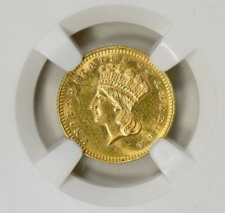 1886 $1 Gold Ngc Ms62 - Rare Gold Dollar - Only 5,  000 Minted Almost Prooflike