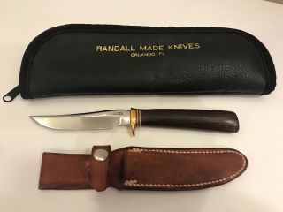 - - Vintage Randall Knife - - Model 7 - 4 Fisherman - - Jrb Sheath - - - -
