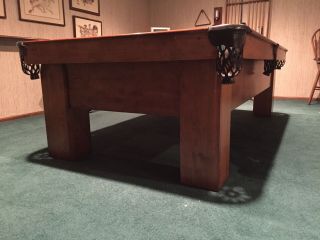 Vintage A.  E.  Schmidt Pool Table 12