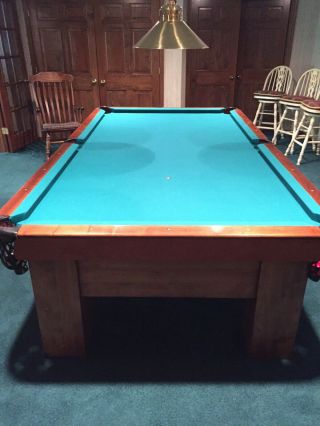 Vintage A.  E.  Schmidt Pool Table 2