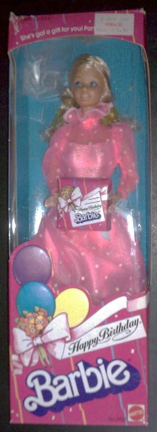 Mattel Barbie Doll Beauty Happy Birthday 1922 1983 NRFB Juliecon 2