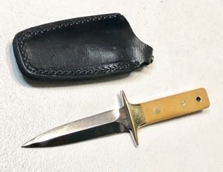 Vintage 1980’ Al Mar Fang1 5001 Seki Japan Boot Dagger Knife W/original Sheath