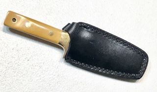 Vintage 1980’ Al Mar Fang1 5001 Seki Japan Boot Dagger Knife W/Original Sheath 2