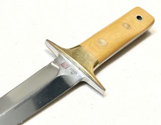 Vintage 1980’ Al Mar Fang1 5001 Seki Japan Boot Dagger Knife W/Original Sheath 4