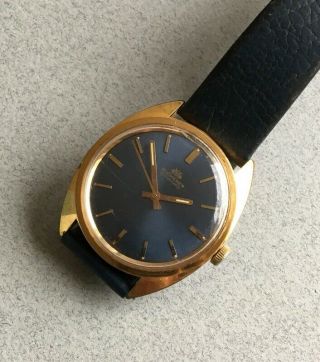 Vintage Bucherer Automatic Watch Mens Gents Mechanical Wind Up Gold Tone