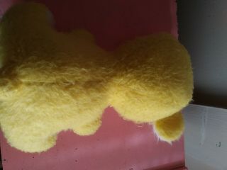 Vintage Rushton Rubber Face Plush Teddy Bear Yellow White Crying Sad Face 5