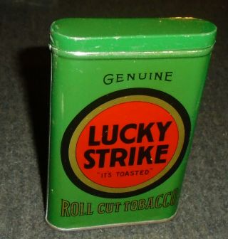 Vintage Lucky Strike Vertical Pocket Tobacco Tin