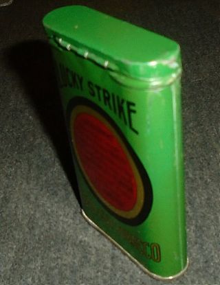 Vintage Lucky Strike Vertical Pocket Tobacco Tin 4