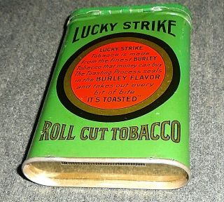 Vintage Lucky Strike Vertical Pocket Tobacco Tin 5