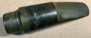 Exc Orig Cond Vintage Brilhart Hard Rubber 3 Tenor Mouthpiece/orig Tip Actual 5