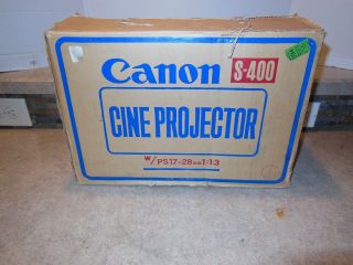 903 Vintage Canon S - 400 Cine Projector for 8mm and Super8 Film with cover 5