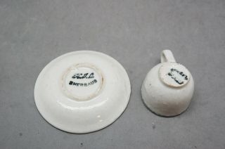 Sherbaug Porcelain Toy Teacup & Saucer Set Doll Child Antique Germany Antique 3
