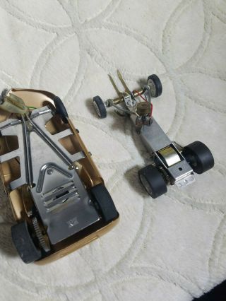 SLOT CAR BZ Gold Batmobile Chassis VINTAGE 1/24 SCALE & 5