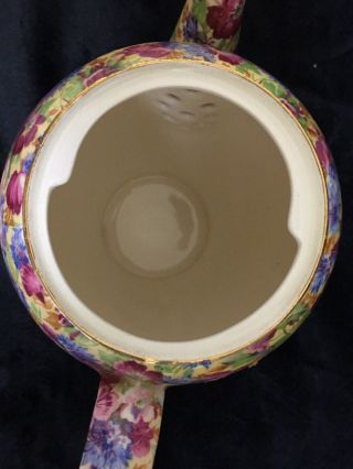 Vintage Royal Winton Grimwades ROYALTY Chintz ALBANS shape Coffee Pot Teapot 7
