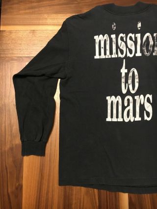 RARE Vintage Smashing Pumpkins Mission To Mars Longsleeve T - shirt XL Wide Collar 11