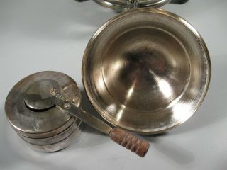 Vintage Elegance Silver Plated Coffee Tea Urn Samovar & Refillable Sterno 7