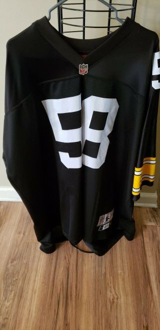 Mens Vintage Reebok Pittsburgh Steelers Jack Lambert Throwback Jersey Size 4xl