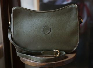 Vintage Gucci Olive Green Shoulder Bag Rare And Hard To Find Style