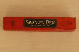 Boxed Vintage Swan SF230 Self Filled Fountain Pen by Mabie Todd Gold No.  2 Nib 2