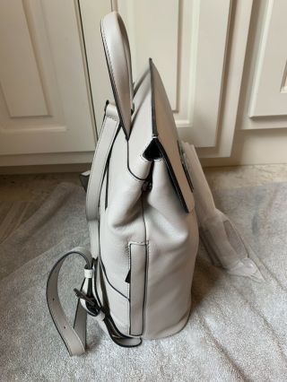 TUMI Mariella Olive Women ' s Leather Backpack (VERY RARE) White Gray 73507 $895 3