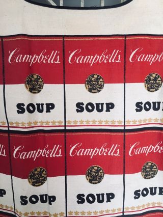 Vintage ANDY WARHOL Inspired CAMPBELL Soup Can Paper Dress 60 ' s Advertising 4