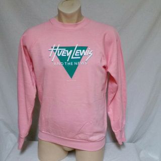 Vtg 1984 Huey Lewis And The News Sweatshirt Tour 80s Concert Rock Band Promo Xl