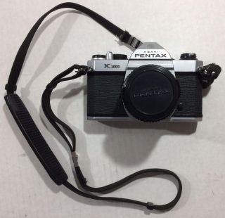 Pentax K1000 - - 35mm SLR Camera,  Lens,  Flash - VINTAGE - see pix 4