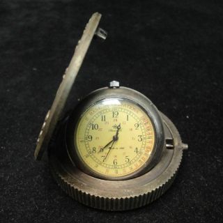 Rare Antique Bronze Fine Pocket Watch And Cover