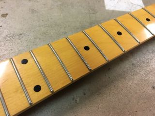 Vintage 80 ' s Telecaster Style Electric Guitar Neck Maple Reshape Flame 4