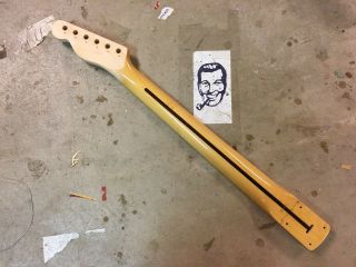 Vintage 80 ' s Telecaster Style Electric Guitar Neck Maple Reshape Flame 6