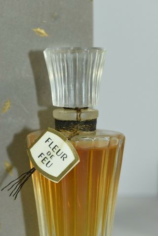 VTG Guerlain Extrait Fleur de Feu No 20.  715 Perfume Bottle NIB 2/3 fl Oz 9
