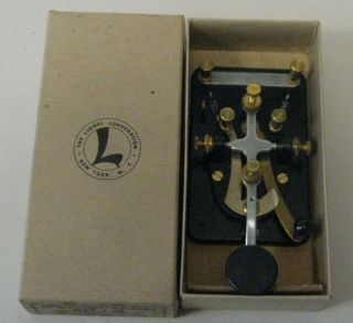 Lionel J - 38 Telegraph Key - Ww2 Vintage - Ham Radio Morse Code -
