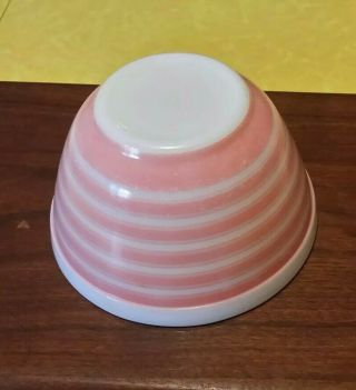 HTF Vintage Pyrex Pink Stripes Mixing Bowl Set 8