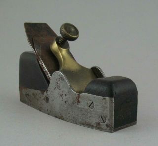 Antique SPIERS AYR Screw Sided Rosewood Infill Coffin Smoothing Plane 7 3/8 