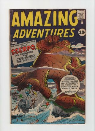 Adventures 6 Vintage Marvel Atlas Comic Pre - Hero Horror Golden Age 10c