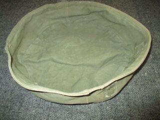 Us Army Wwii Collapsible Canvas Wash Basin 1945 Dated